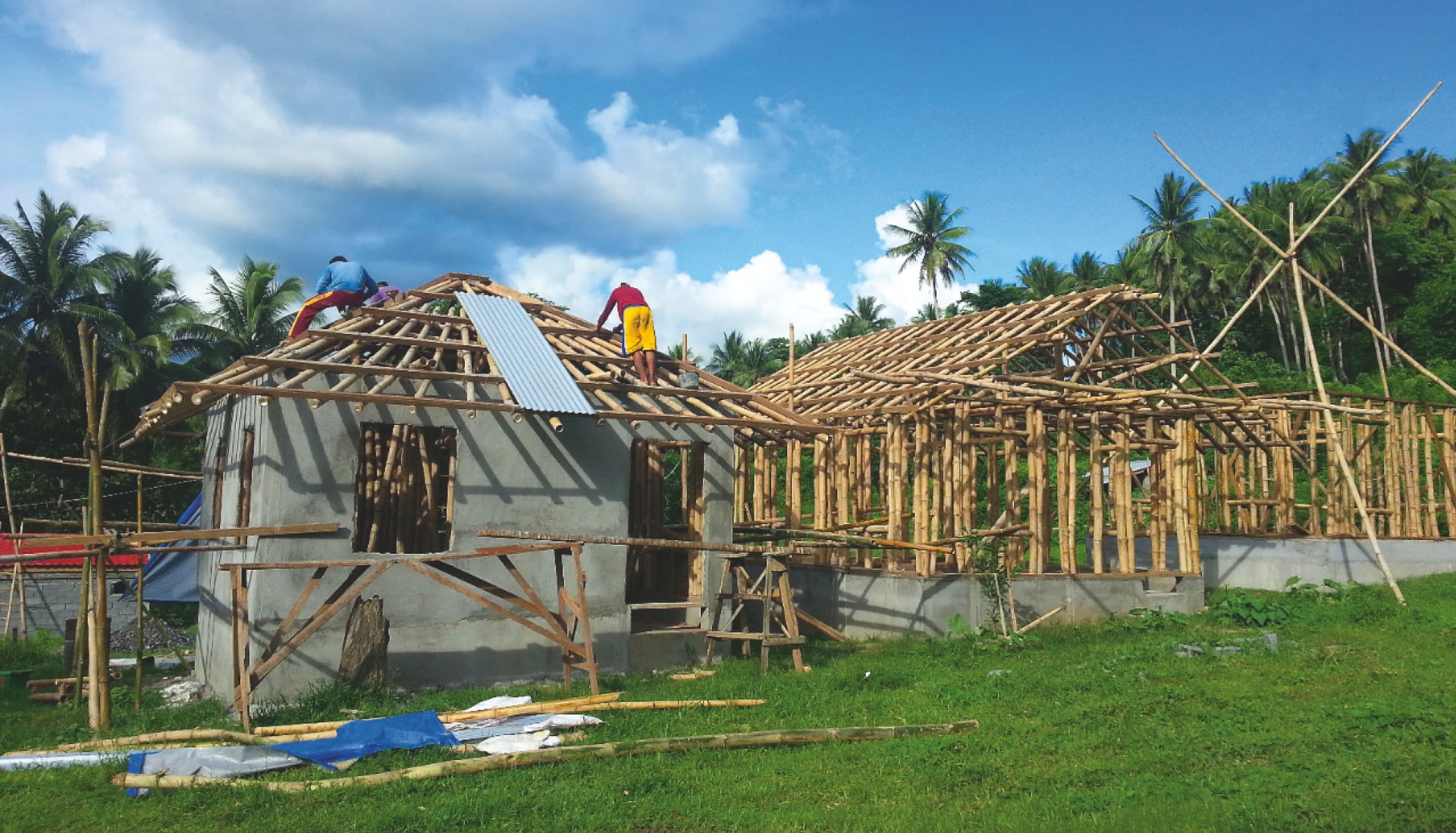 Bamboe huizen