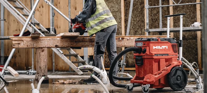 VC 40M-X M-klasse stofafzuiger Krachtige stofafzuiger met groot reservoir en duwbeugel voor aansluiting op elektrisch gereedschap en schoonmaakwerkzaamheden (nat & droog), tank van 30 liter Toepassingen 1