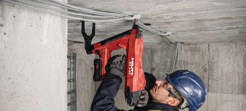 BX 4-ME-22-accuschiethamer voor beton (M&E uitvoering) Nuron-accuschiethamer voor het installeren van kabels, leidingen en draadbouten aan beton, staal en metselwerk Toepassingen 1