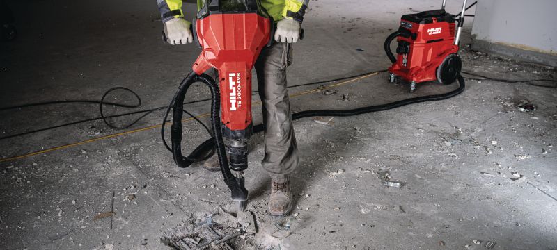 TE-H SM puntbeitels Puntbeitels voor het hakken/breken van beton en metselwerk met de derde generatie TE 3000 of H28 sloopgereedschappen met klem Toepassingen 1