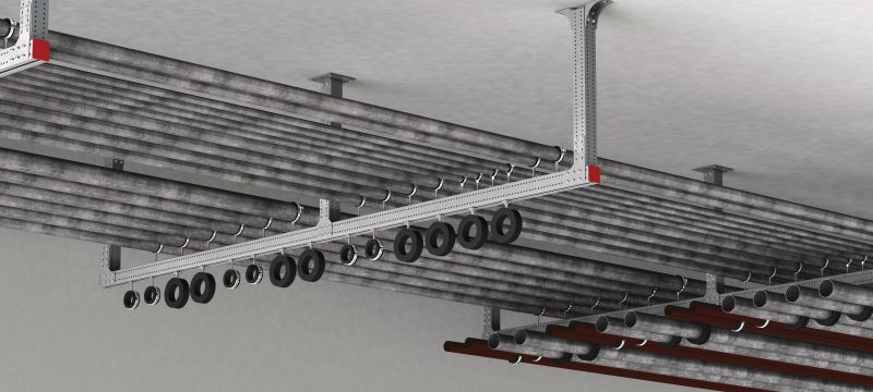 MT-90H OC naadloos kokerprofiel Zware toepassingen stalen kokersectie met montagesleuf, voor het bouwen van stalen frames en modulaire steunen in matig corrosieve omgevingen Toepassingen 1