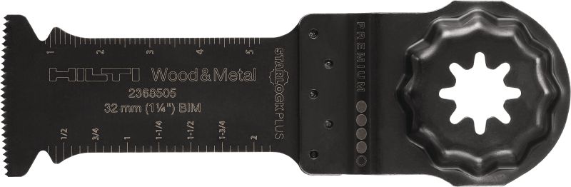 Multitool invalzaagblad voor hout Hoog-koolstofstaal (HCS) invalzaagblad voor de oscillerende multitool, voor invalzaagsneden in hout, gipsplaat en multiplex