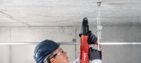 X-SCH clips voor verlaagde- en systeemplafonds Clip voor verlaagde- en systeemplafonds om snel, gemakkelijk en zonder boren te verankeren in beton Toepassingen 1